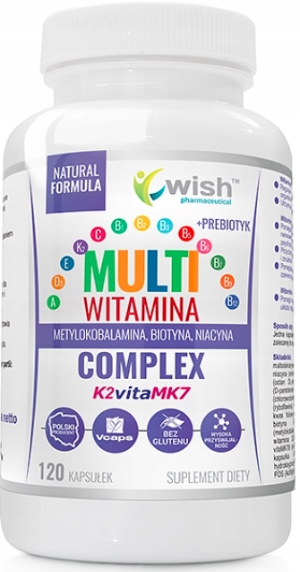 WISH Multiwitamina+probiotyk kompleks witamin x120