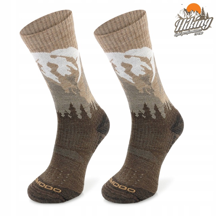 Przejściowe termiczne skarpety trekkingowe 38% merynosa jesień-zima Comodo