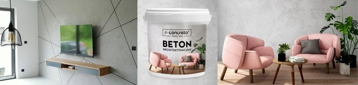 BETON ARCHITEKTONICZNY Tynk Dekoracyjny 7m2