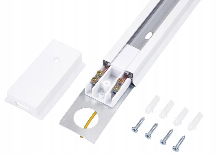 Zestaw Szynoprzewód Szyna Oprawa 2m + 4x reflektor na żarówkę GX53