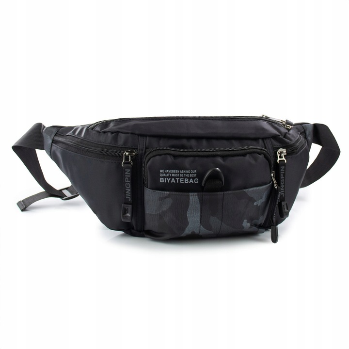 Torebka saszetka BIODRÓWKA NERKA męska POJEMNA SOLID PREMIUM BARDZO DUŻA