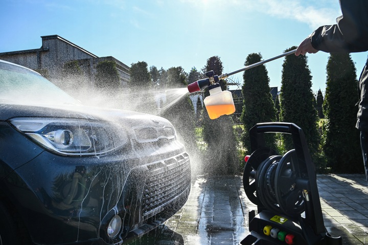 MYJKA CIŚNIENIOWA LEHMANN MOSIĄDZ 3000W INDUKCJA 350bar ZWIJACZ 12M