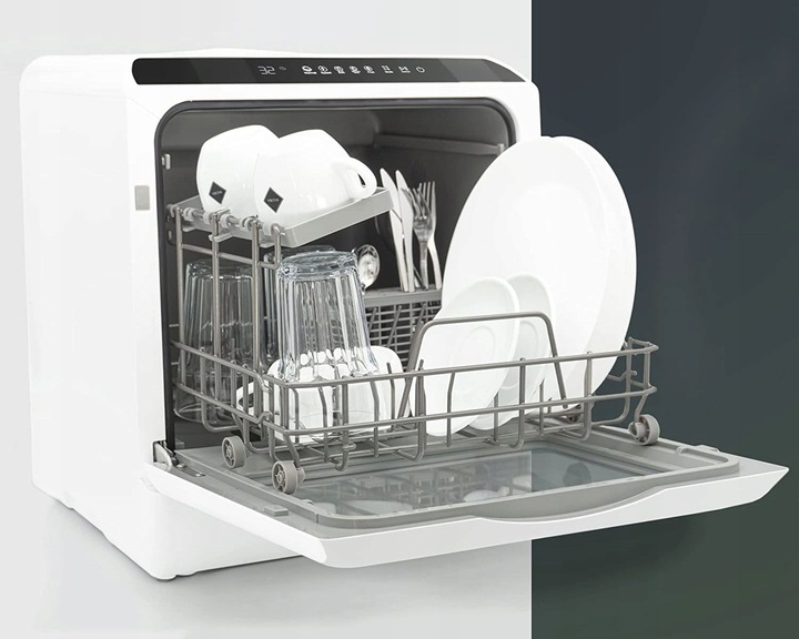 Mini ZMYWARKA PRZENOŚNA 2w1 Stołowa z Zbiornikiem na Wodę Turystyczna