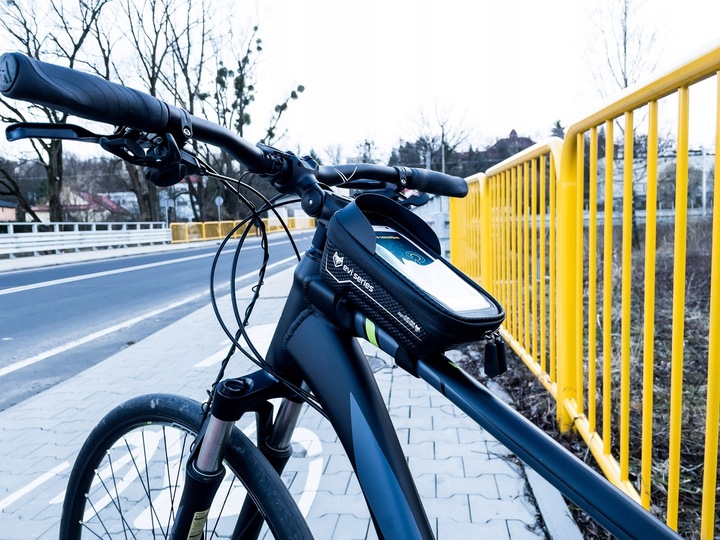 SAKWA ROWEROWA uchwyt na telefon, torba rowerowa WODOODPORNA PREMIUM M