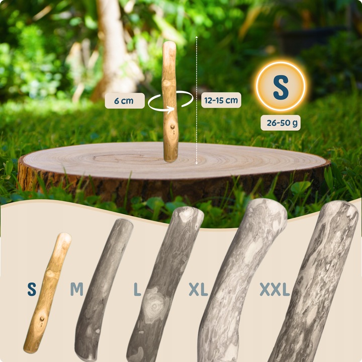 PATYK Z DRZEWA KAWOWEGO S NATURALNY KAWOWY GRYZAK DLA PSA WYTRZYMAŁY MAŁY