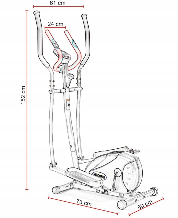 TRENAŻER ELIPTYCZNY MAGNETYCZNY CODEN CF700 ROWER