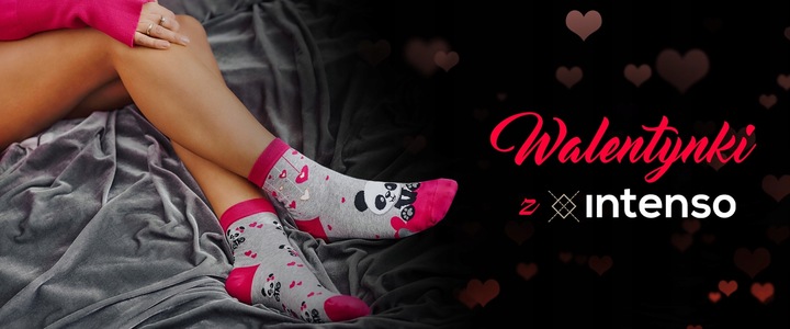 SKARPETKI WALENTYNKOWE DAMSKIE WALENTYNKI 3-PAK NA PREZENT DLA DZIEWCZYNY