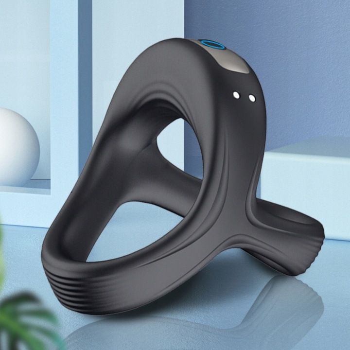 WIBRUJĄCY PIERŚCIEŃ RING NA PENISA I JĄDRA 10 FUNKCJI WIBRACJI COCK RING