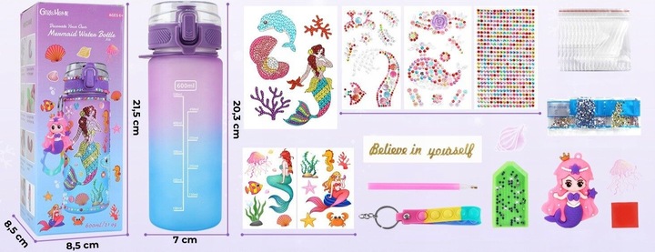 Zestaw Kreatywny Plastyczny Artystyczny Haft Diamentowy Butelka Ozdabiania