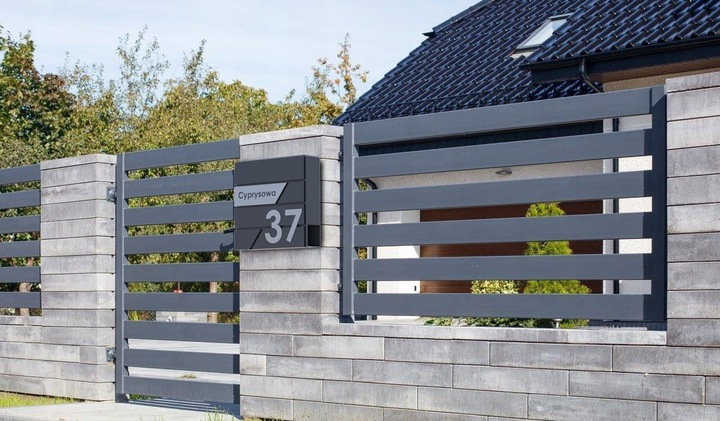 DUŻA SKRZYNKA NA LISTY Z ADRESEM, NUMER DOMU (tabl STAL nierdzewna