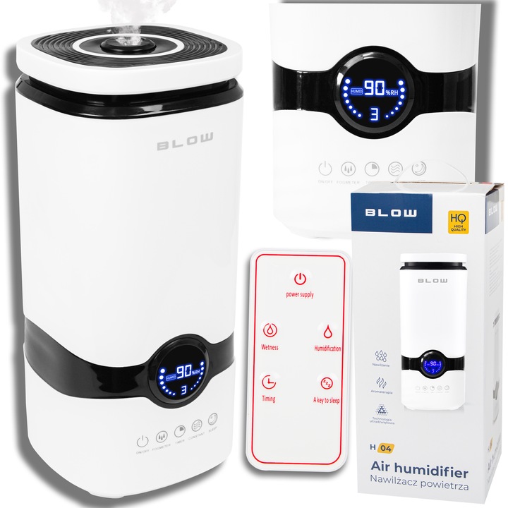 NAWILŻACZ POWIETRZA DYFUZOR ZAPACHOWY HIGROMETR TIMER PILOT TERMOMETR