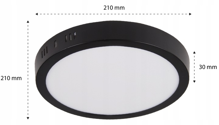 PANEL LED NATYNKOWY plafon sufitowy 18W OKRĄGŁY