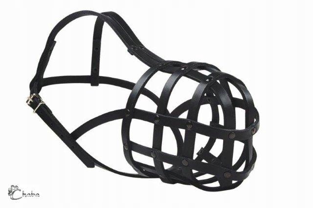 Skórzany Kaganiec dla Dużego Psa Fizjologiczny Regulowany ROTTWEILER MAŁY