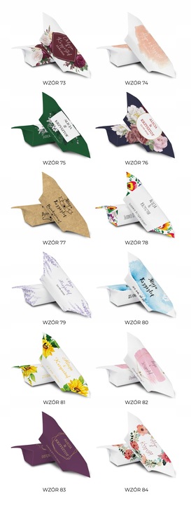 KRÓWKI Ślubne personalizowane PODZIĘKOWANIA dla gości ŚLUB 1KG wesele