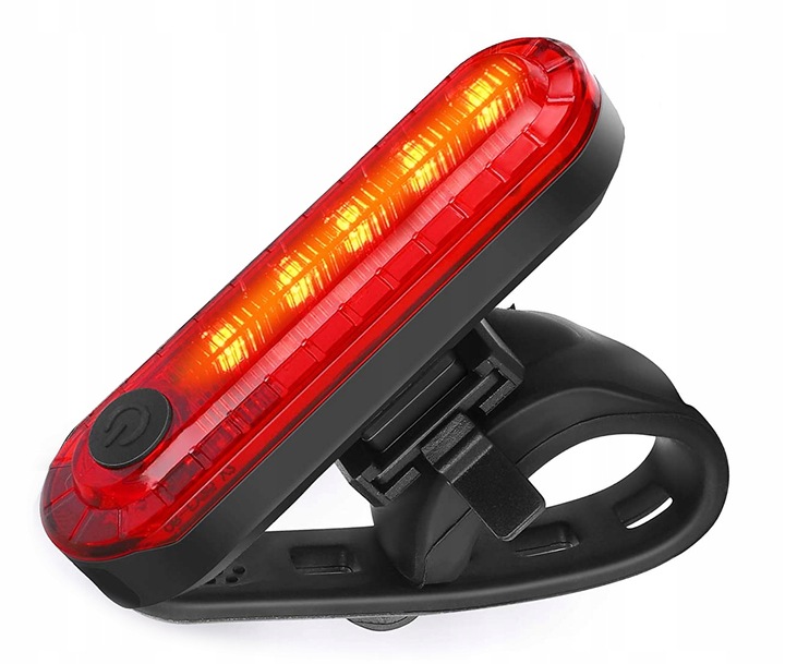 MOCNA LED LAMPKA ROWEROWA ACU USB PRZÓD + TYŁ