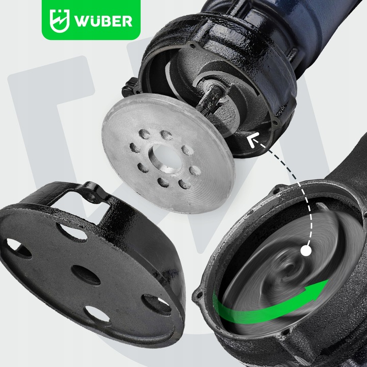 POMPA Z ROZDRABNIACZEM DO WODY BRUDNEJ CZYSTEJ SZAMBA 2500W MOCNA FAST FIX