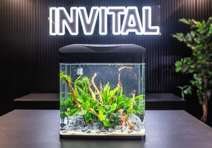 INVITAL EasyTank PRO LED 16 litrów z filtracją w pokrywie czarny