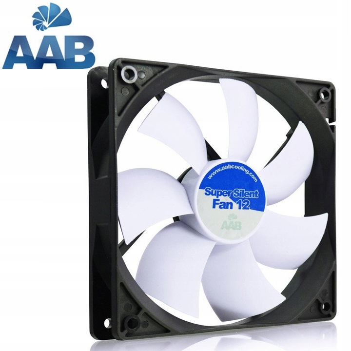 AABCOOLING SUPER SILENT FAN 12cm CICHY WENTYLATOR DO PC WIATRAK 120mm 13dB