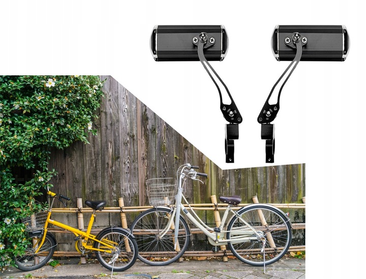 LUSTERKA ROWEROWE 2 szt. Zestaw Rower KIEROWNICĘ