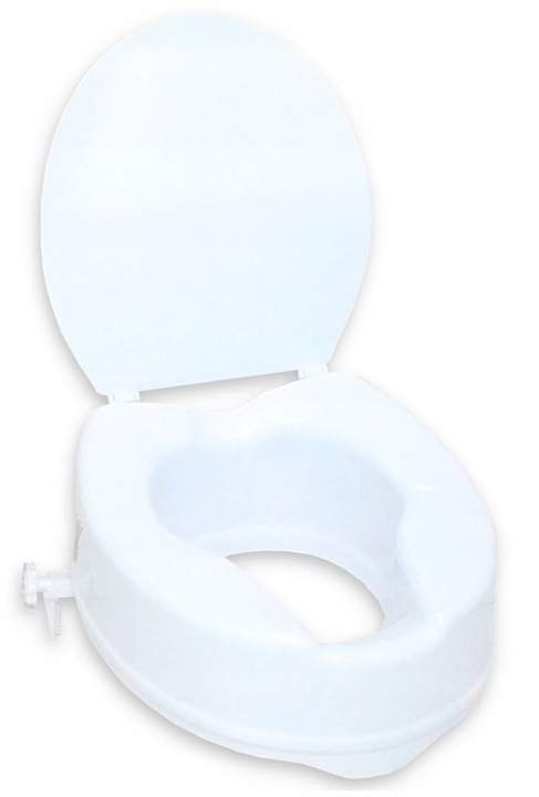 Nakładka WC Nasadka toaletowa z pokrywą Podwyższająca sedes seniora 15cm