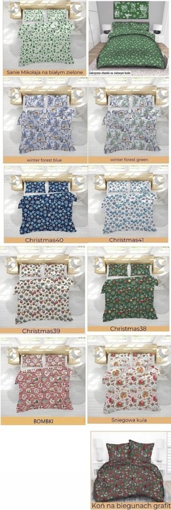 Komplet pościeli 160x200 gruba Polska bawełna 100% dużo wzorów - certyfikat