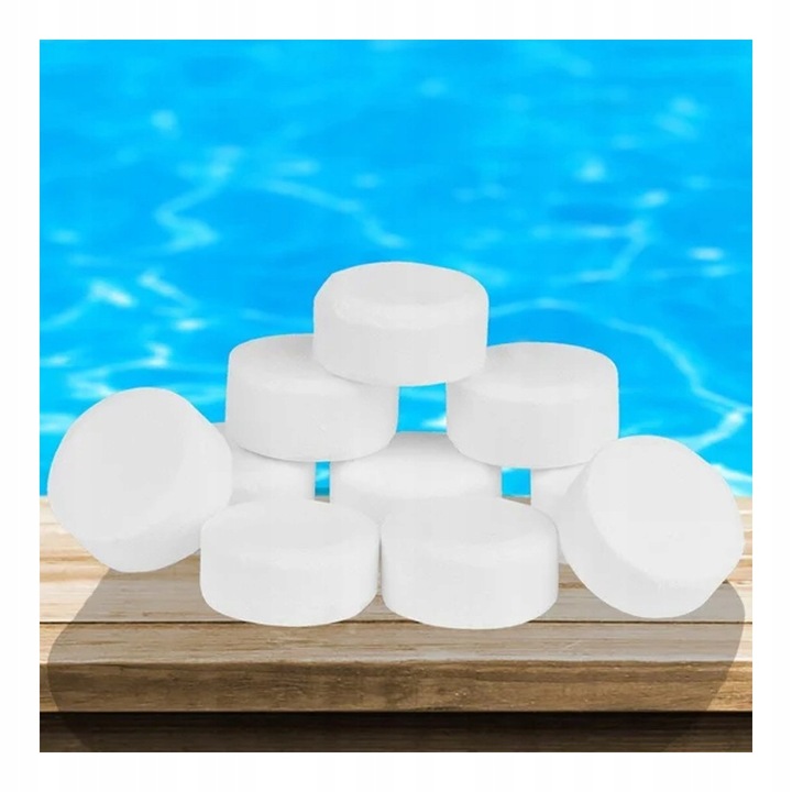 Aktywny tlen MULTIFUNKCYJNY 11w1 do basenu Bez chloru 1kg tabletki