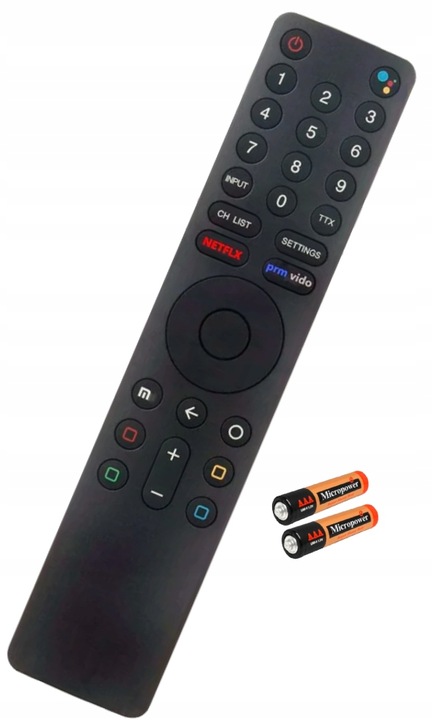 PILOT DO TELEWIZORA XIAOMI SMART TV GOOGLE NETFLIX BATERIE GRATIS
