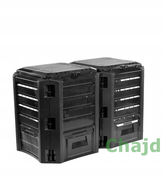 KOMPOSTOWNIK 800L DWUKOMOROWY POPRAWIONY MODEL NEW
