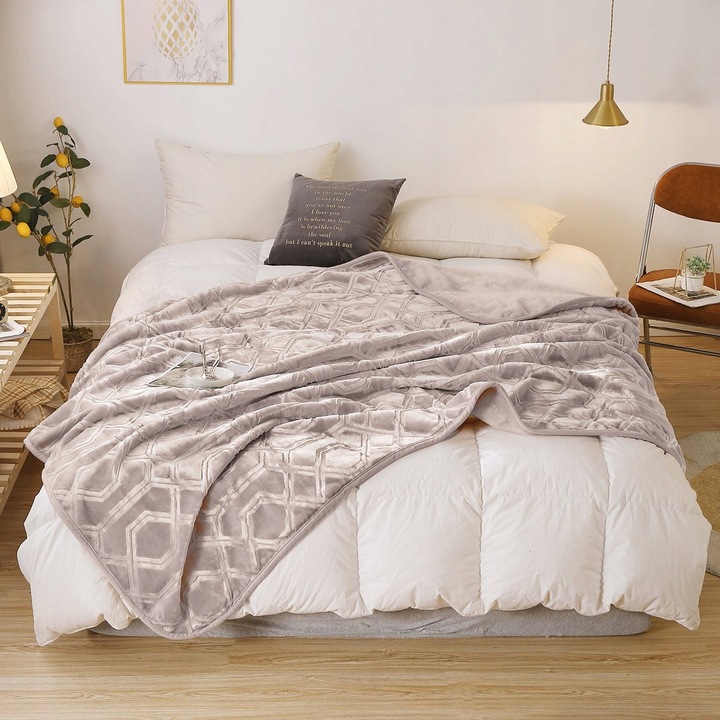 KOC CIEPŁY GRUBY MIĘKKI NARZUTA PLED NA ŁÓŻKO KANAPĘ 160x200