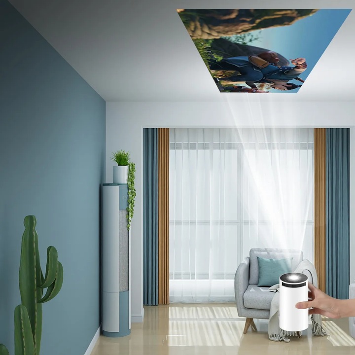 PROJEKTOR HY300 PRO 2025 WERSJA 4K WIFI PRZENOŚNY SMART ANDROID TV RZUTNIK