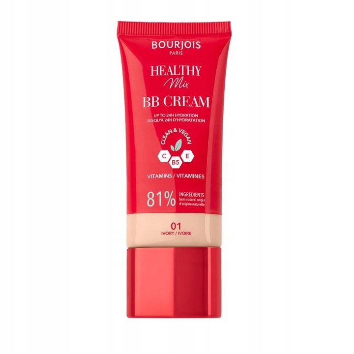 Bourjois Healthy Mix BB Cream Krem BB kryjąco - nawilżający - 01 Ivory