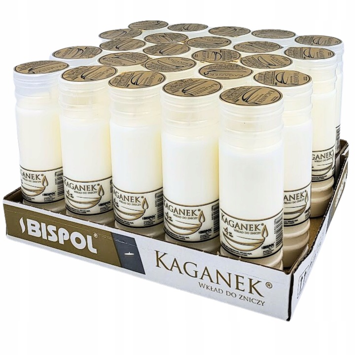 Wkłady do zniczy Bispol Kaganek K4 4dni 24 szt
