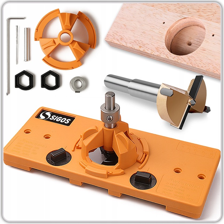 SZABLON DO WIERCENIA OTWORÓW POD ZAWIASY KIELICHOWE WYCINAK OTWORÓW 35