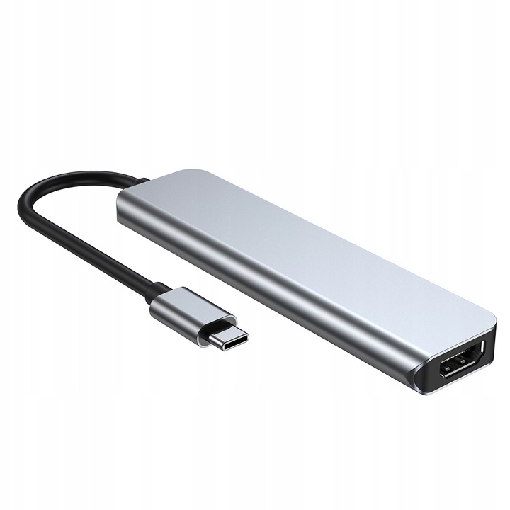Adapter Hub USB C 3.0 CZYTNIK TF HDMI 4K 6w1Mac PD