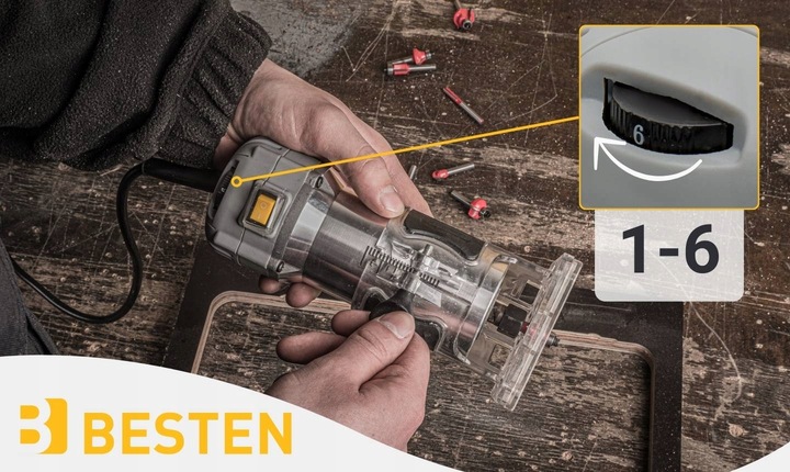 Frezarka górnowrzecionowa 800W do drewna pionowa ręczna do krawędzi