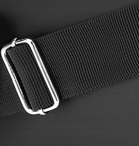 Saszetka męska na ramię mała torba sportowa do pracy czarna lekka