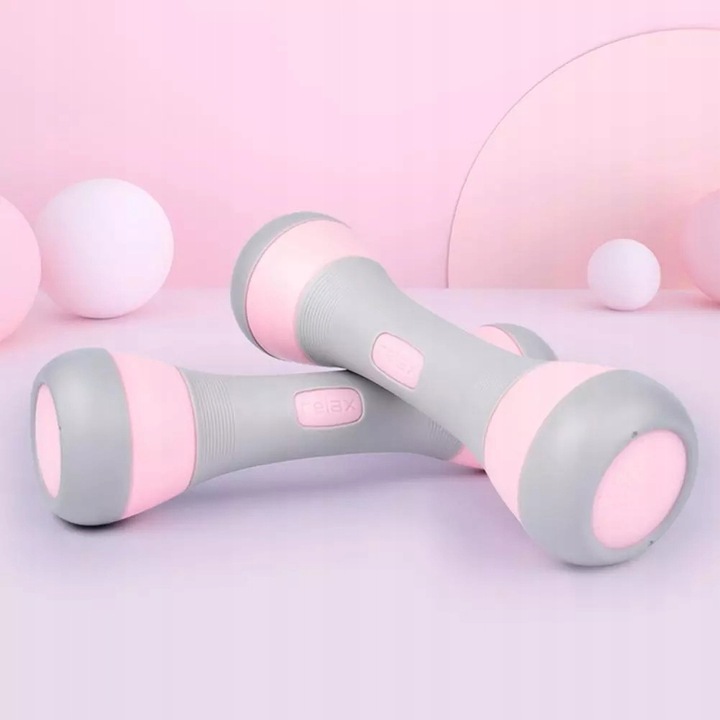 Hantle Ciężarki Regulowane Hantelki Fitness 2x2kg Do Ćwiczeń Dla Kobiet 3w1