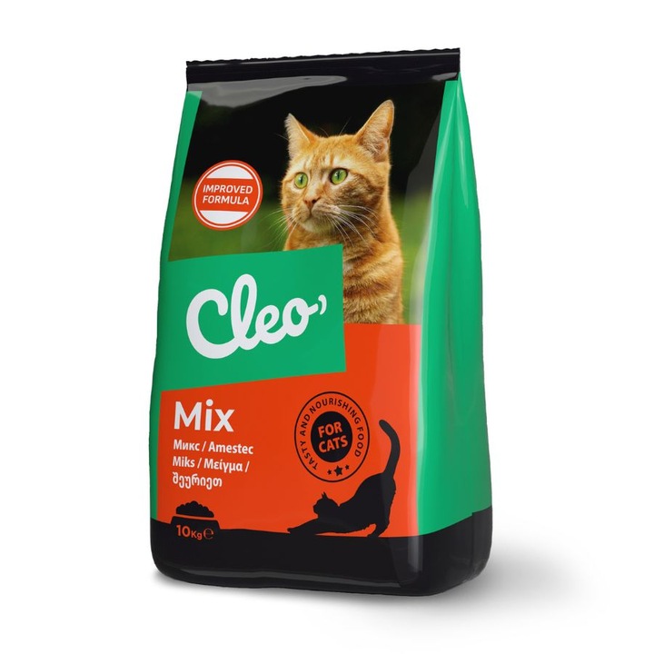 CLEO mix Karma sucha dla kotów dorosłych MIĘSO WITAMINY 10kg