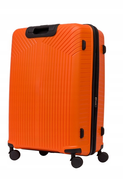 DUŻA WALIZKA PODRÓŻNA POLIPROPYLEN + POSZERZENIE SUWAKA BAGIA 100L