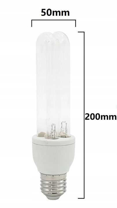 STERYLIZATOR ŻARÓWKA UVC BAKTERIOBÓJCZA 25W E27