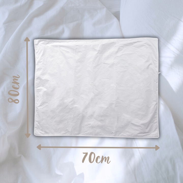 POSZEWKA WSYPOWA WSYP NA PODUSZKĘ 70x80 BIAŁA DO WYPEŁNIENIA BAWEŁNA