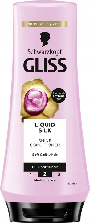 Gliss Liquid Silk szampon 400ml + balsam 200ml + Olejek termoochornny 150ml