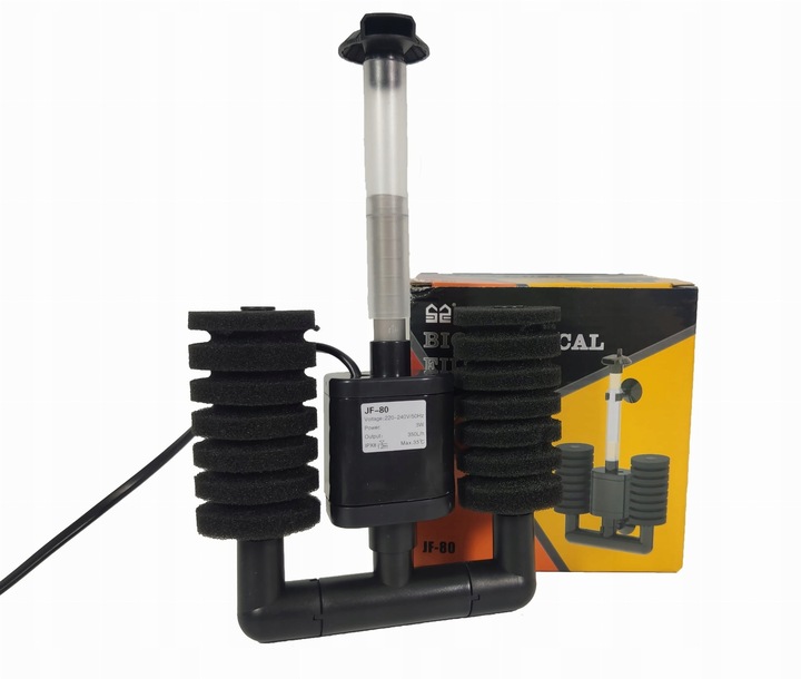 FILTR GĄBKOWY AKWARYSTYCZNY Z POMPĄ WODY AKWARIUM