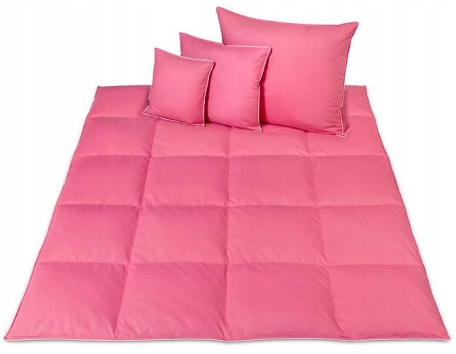 KOŁDRA PÓŁPUCH CAŁOROCZNA PUCH I PIERZE 160x200 2,80KG RÓŻ