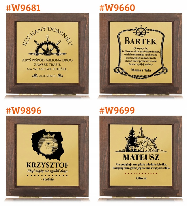 MOSIĘŻNY KOMPAS zegar słoneczny Prezent URODZINY EMERYTURA szkatułka GRAWER