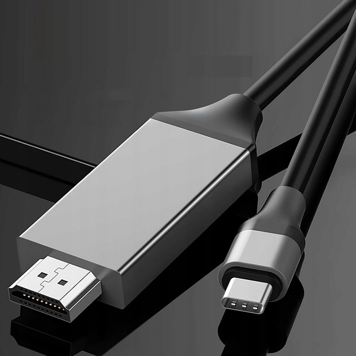 KABEL ADAPTER USB-C 3.1 HDMI 4K MHL TV do Telefonów Samsung DEX Macbook 2m