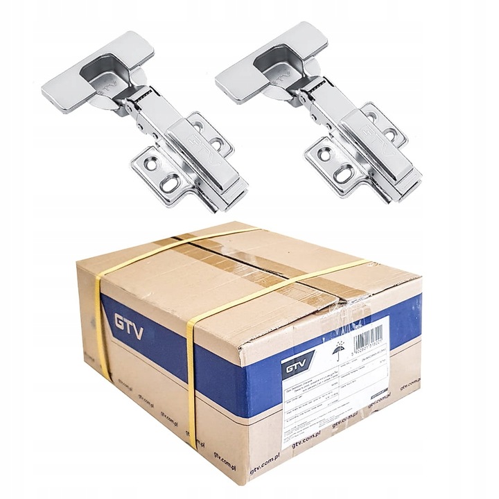 ZAWIAS MEBLOWY GTV INHC PROSTY NAKŁADANY CICHY DOMYK 10 SZTUK DOCIĄG