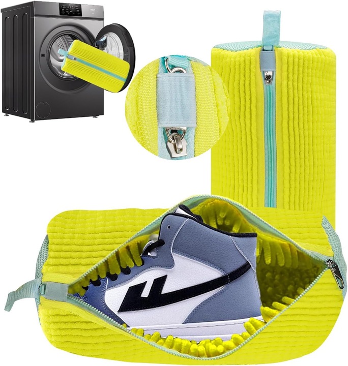 WOREK SIATKA DO PRANIA OBUWIA BUTÓW DO PRALKI Z MIKROFIBRY TRATOX