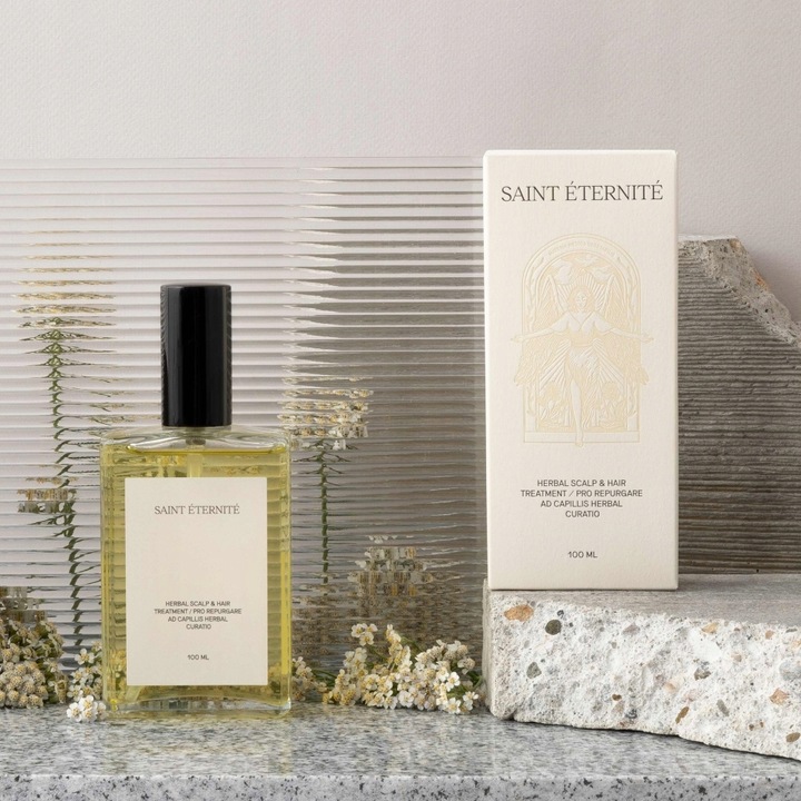 WCIERKA DO WŁOSÓW pobudzająca wzrost NATURALNA pielęgnuje skórę głowy SAINT