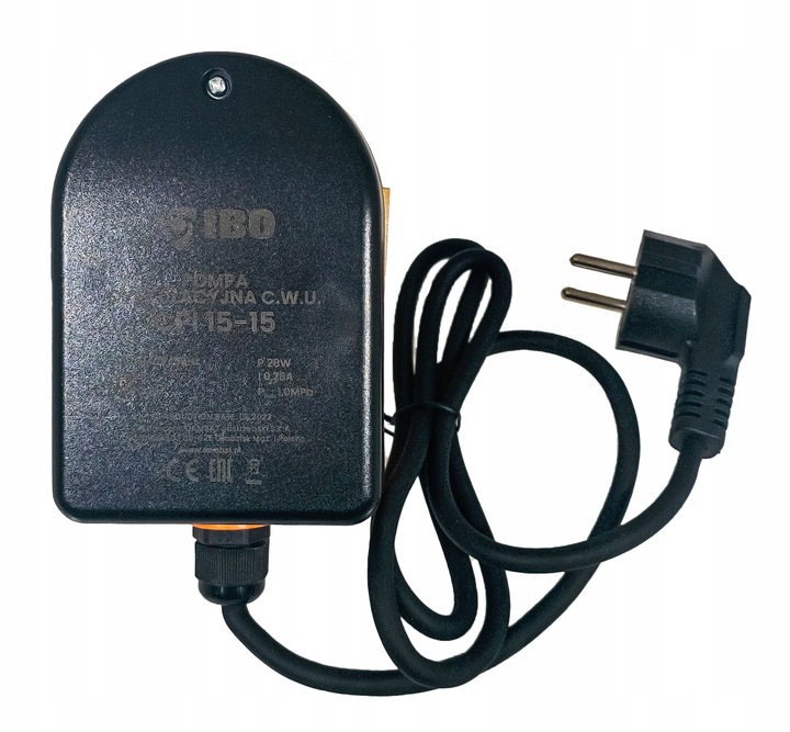 POMPA CYRKULACYJNA OBIEGOWA CWU DO WODY Z KABLEM ENERGOOSZCZĘDNA CPI 15-15